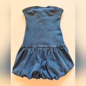 Edikted Blue Denim Mini Dress